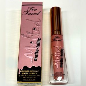TOO FACED MELTED MATTE-TALLIC LIPSTICK - SUGAR KISSES (BRAND NEW IN BOX)